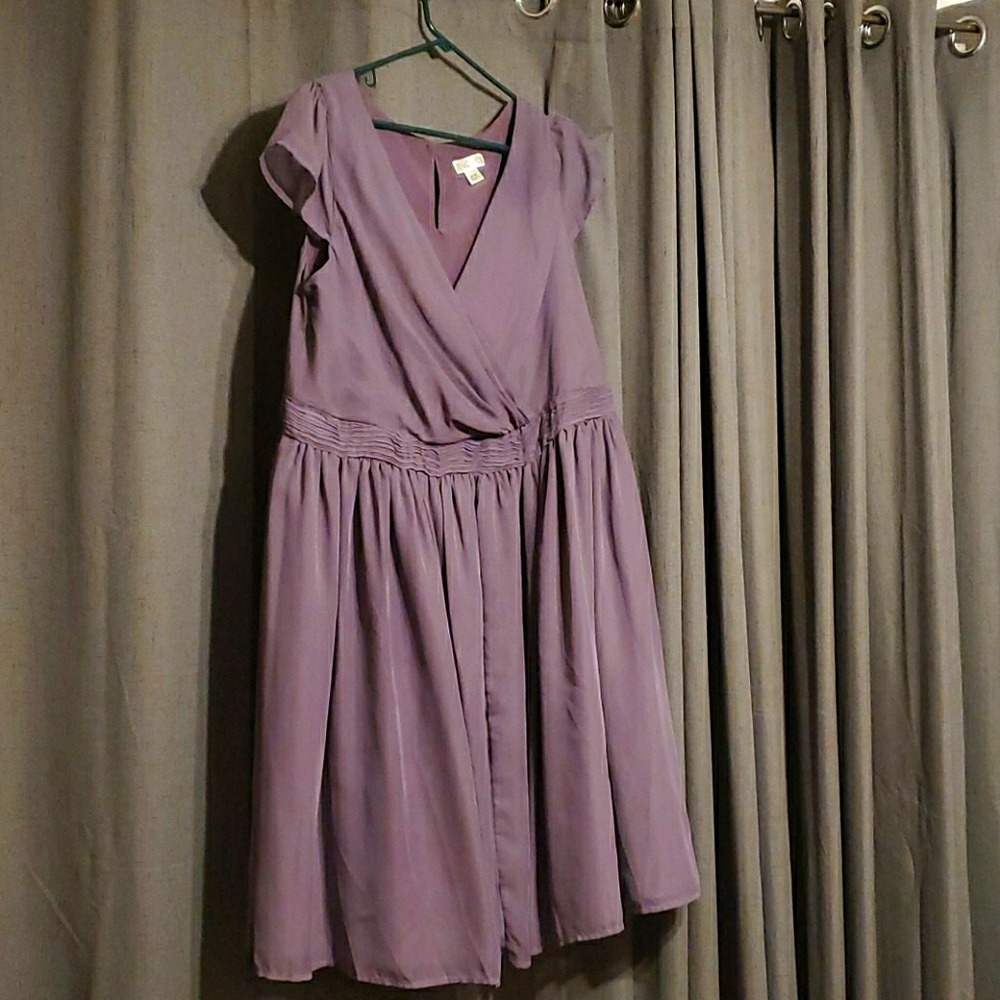 Tevolio mauve bridesmaids gown 20w